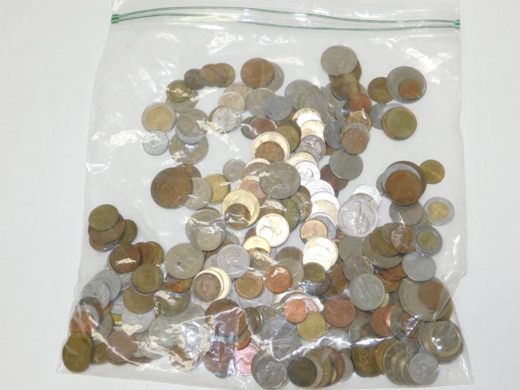 Large Bag of Assorted World Coins (1 of 5)