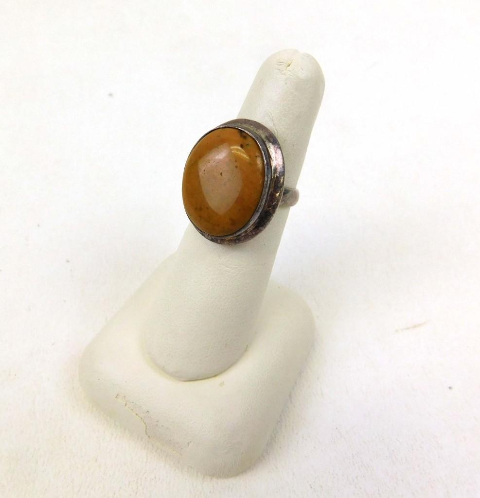 Sterling Silver Ring w Semi Precious Stone (1 of 2)