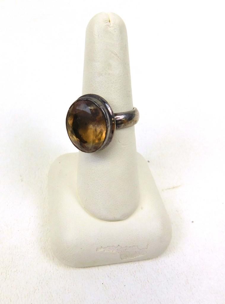 Sterling Silver Ring w Semi Precious Stone (1 of 2)