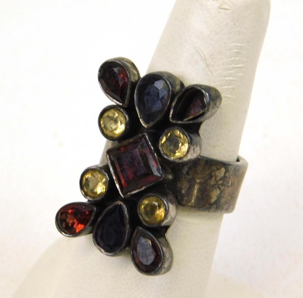 Sterling Silver Ring w Semi Precious Stone (1 of 2)