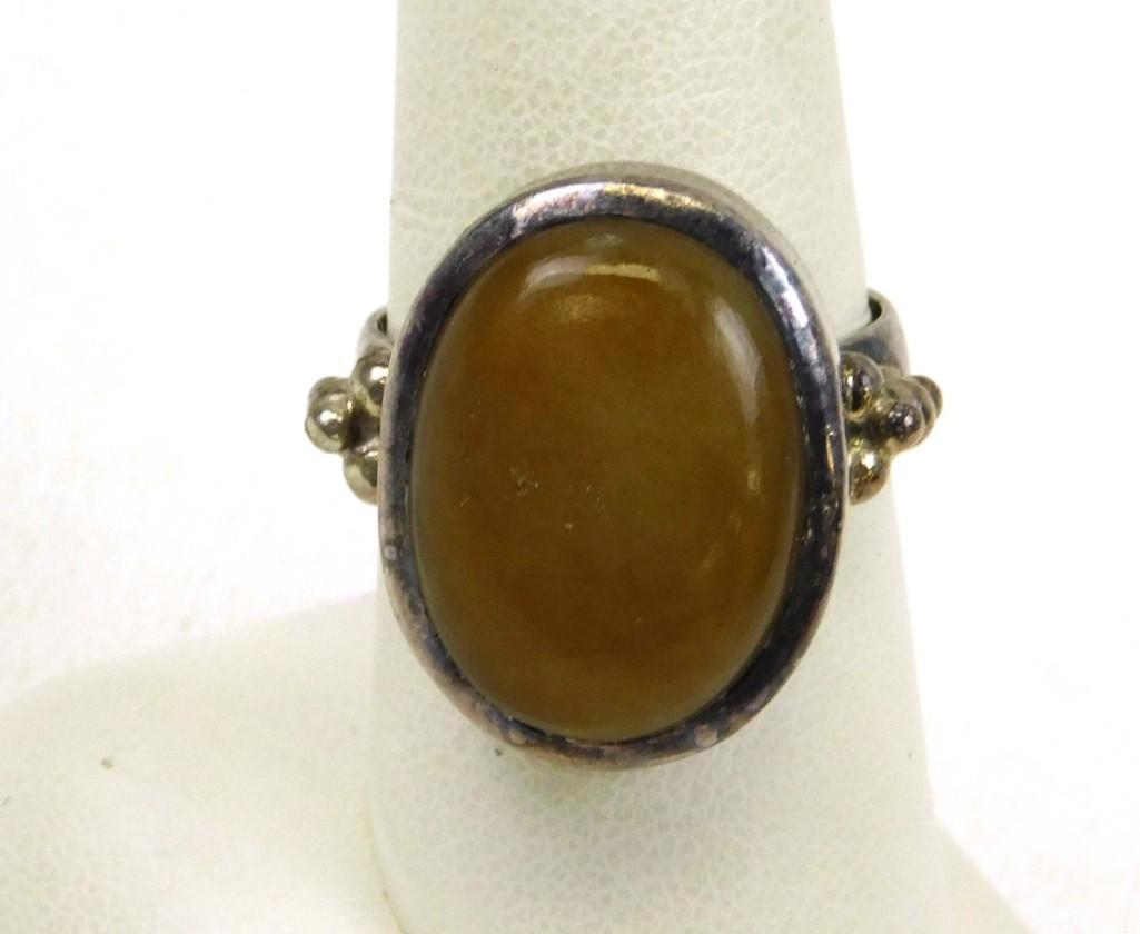 Sterling Silver Ring w Semi Precious Stone (1 of 2)