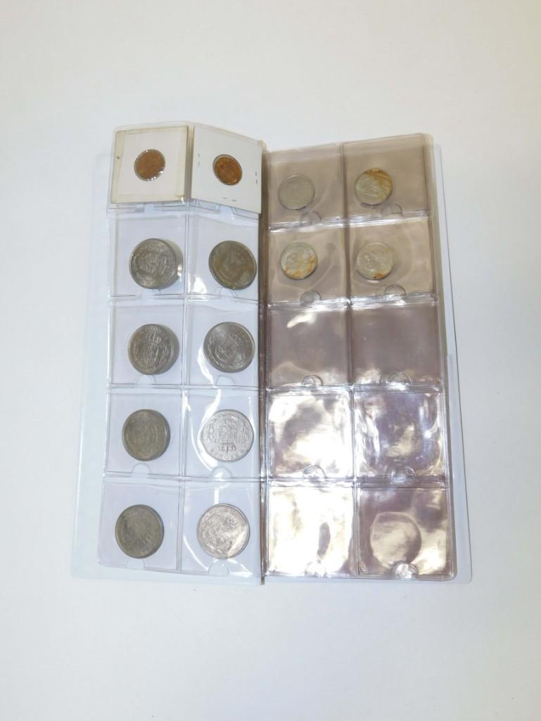 Coin book with misc Coins - Denmark Krones, pennies, (1 of 3)