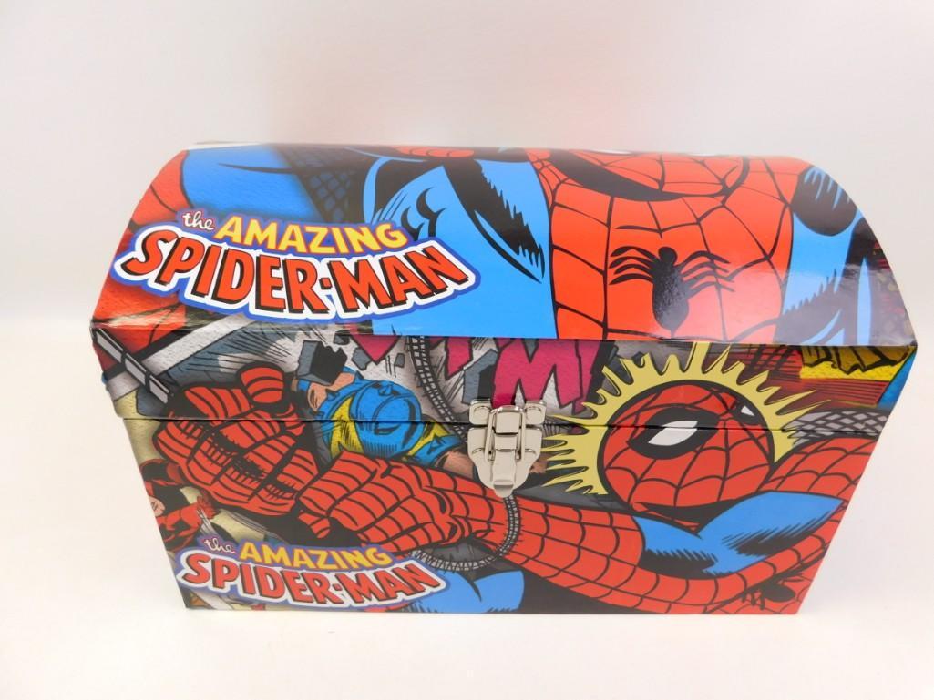 Marvel Comics Spider-Man Carrying Case: Marvel Comics Spider-Man Carrying Case You could put lots of things in here. My guess is it's for comic books. Specifically Spider-Man Comic books.
