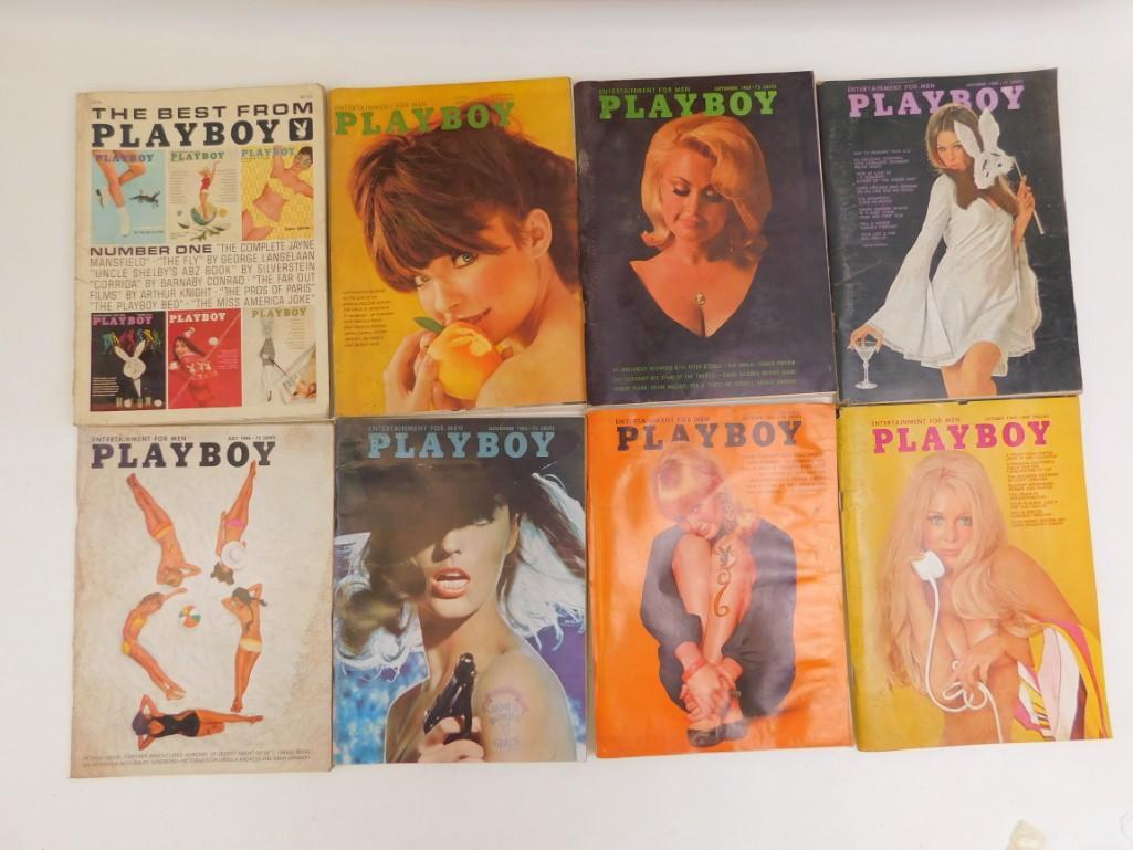 Lot of 8 Playboy Magazines from the 1960's: Lot of 8 Playboy Magazines from the 1960's Includes The Best From Playboy Volume 1, September 1965, November 1965, February 1966, July 1966, October 1966, October 1968, October 1969