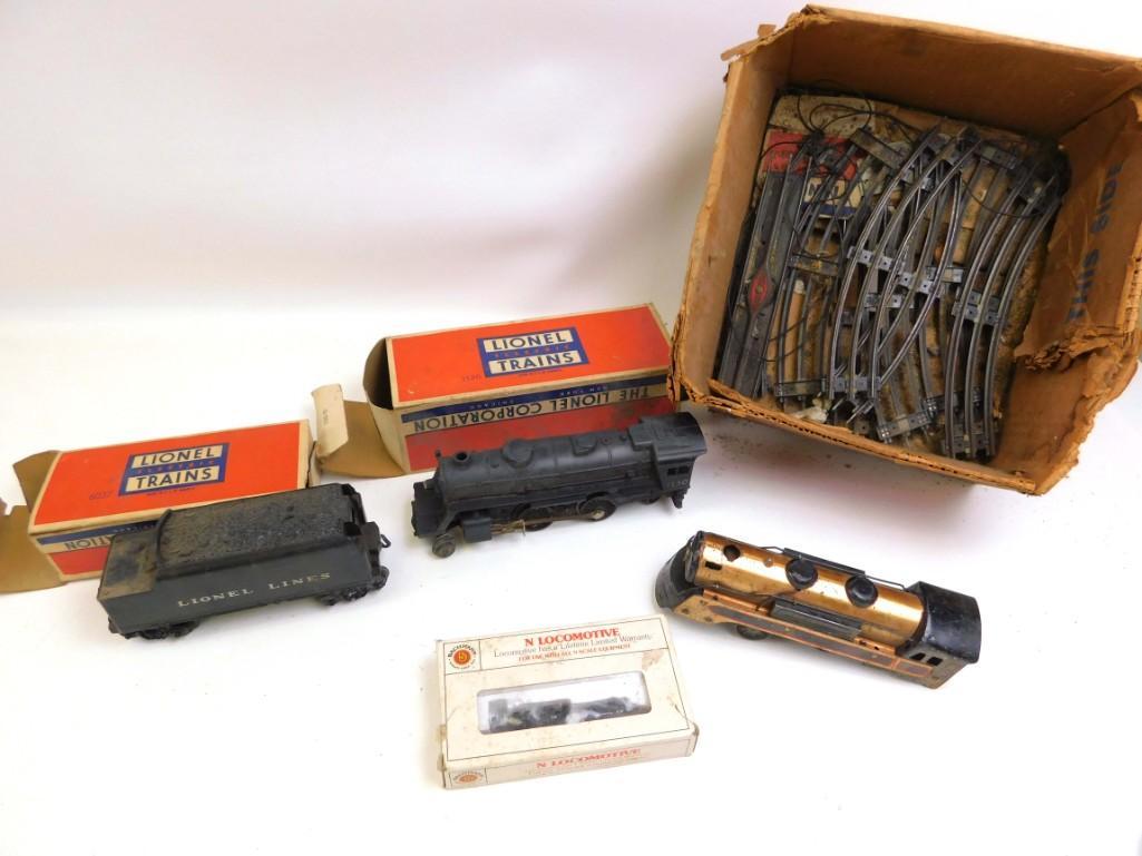 Model Railroad Train Cars and Parts incl Lionel: Model Railroad Train Cars and Parts incl Lionel Condition: Rough, please see pictures