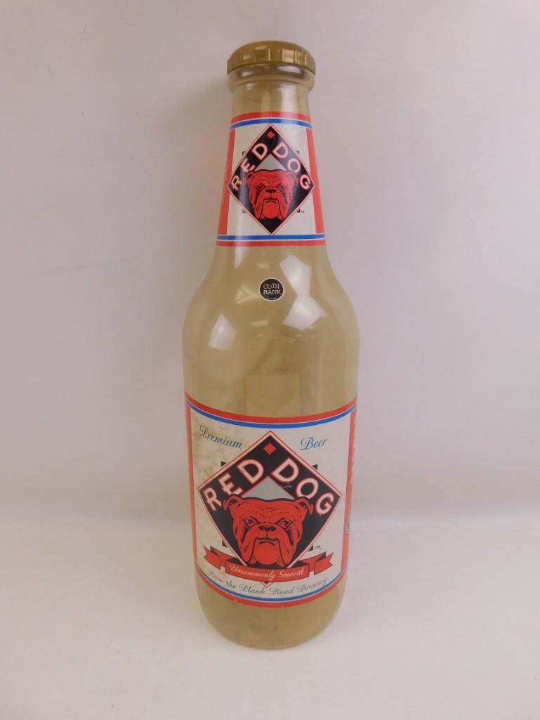 Red Dog Plastic Beer Bottle Bank: Red Dog Plastic Beer Bottle Bank