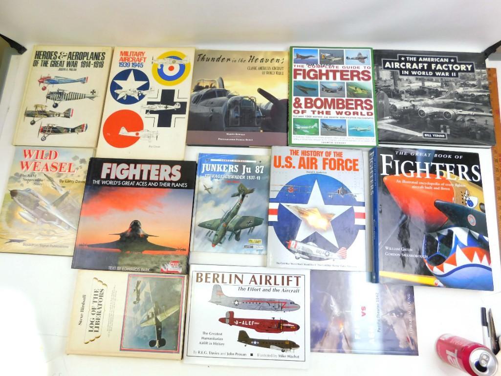 Lot of Books on Airplanes: Lot of books on airplanes, mostly military fighter planes