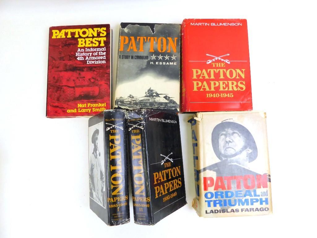 Lot of Military Books about General George S Patton #2: Includes Patton's Best, Patton A study in Command, The Patton Papers 1 and 2 Patton Ordeal and Triumph