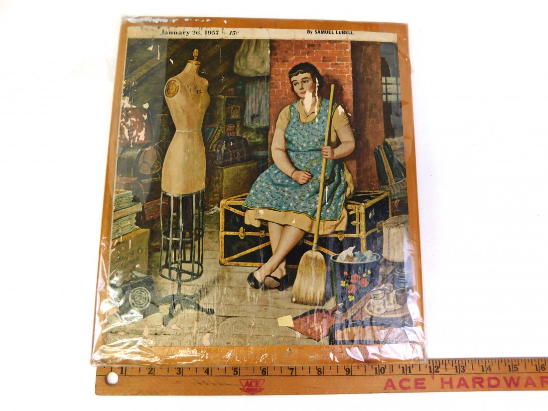 Vintage Two sided picture: Vintage Two sided picture One side is looks like a magazine page print from the 1950's by Samuel Lubell and the other side is an old photo that says Old Hollywood Passes On. Could both be from the s