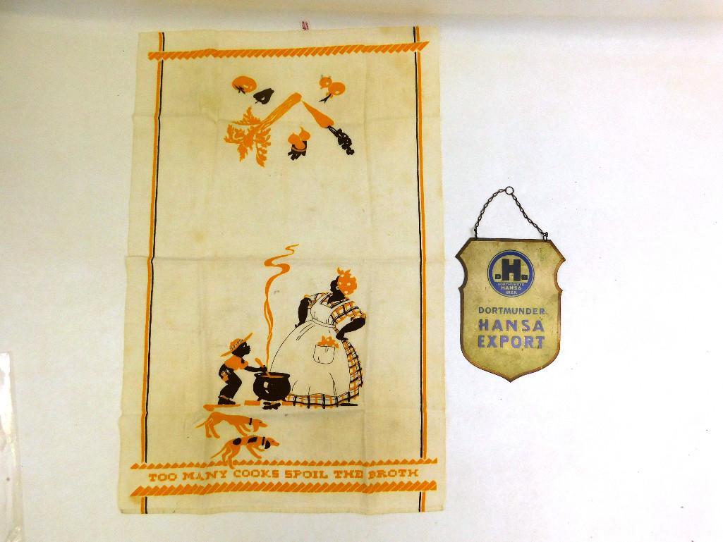 Vintage Sampler & Beer Bottle Badge: Vintage Sampler & Beer Bottle Badge