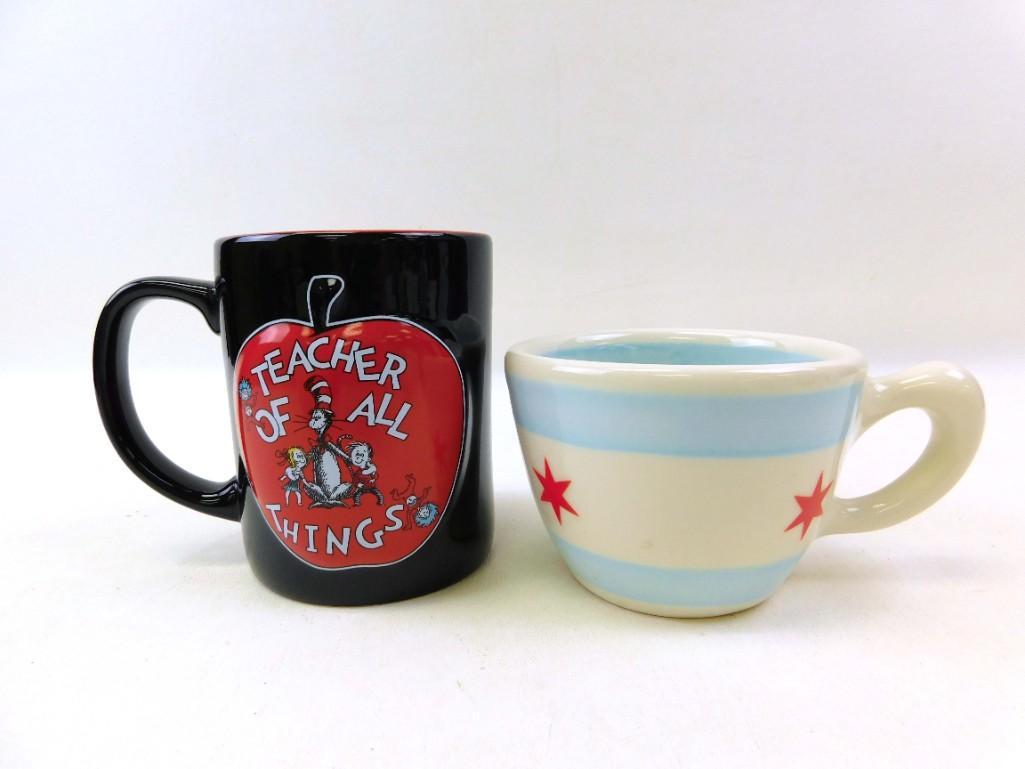 Dr Seuss Teacher Mg and a Chicago Mug or Cup: Dr Seuss Teacher Mg and a Chicago Mug or Cup