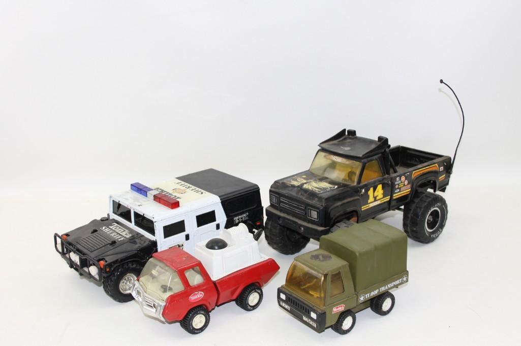Lot of Toy Cars including old Tonka and Buddy L: Lot of Toy Cars including old Tonka and Buddy L 3 Tonka and one Buddy L