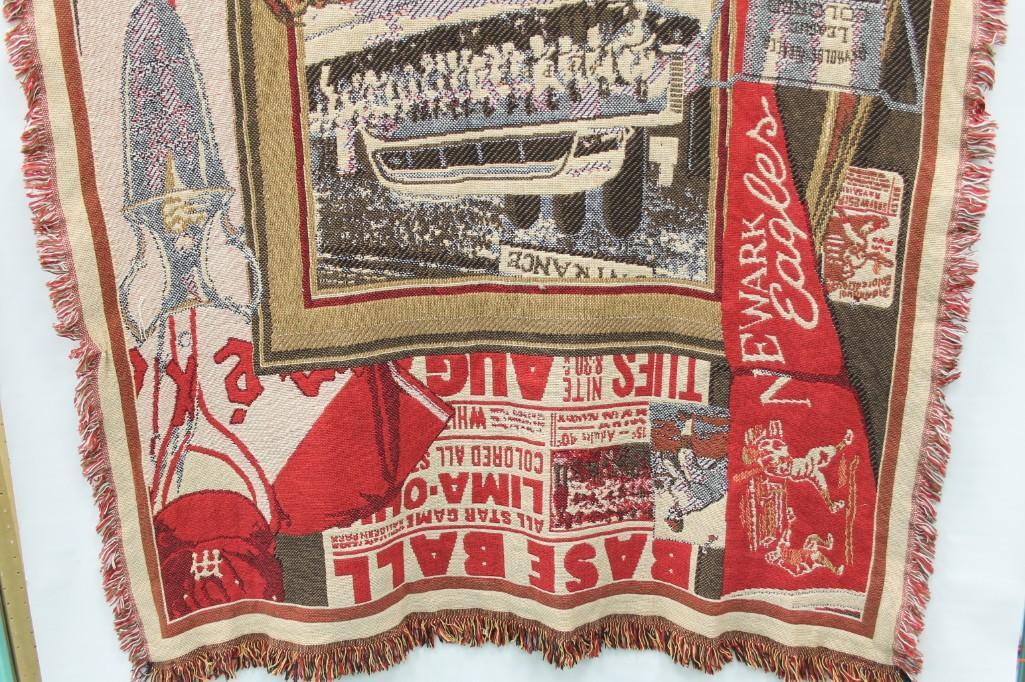 Negro League Baseball Throw Rug: Negro League Baseball Throw Rug Roughly 46" x 68"