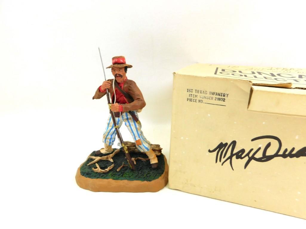 Max Duncan Figurine: Max Duncan Figurine Condition: I don't think that the box that is with this is the one that originally came with it.