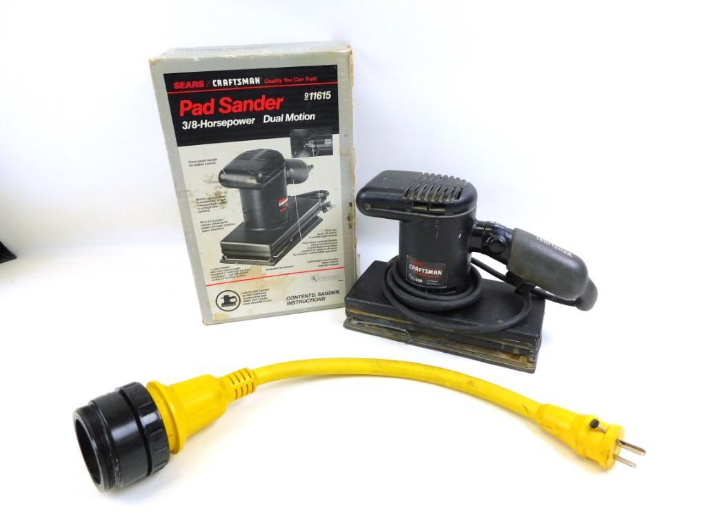 Craftsman Pad Sander and a Power Converter: Craftsman Pad Sander and a Power Converter