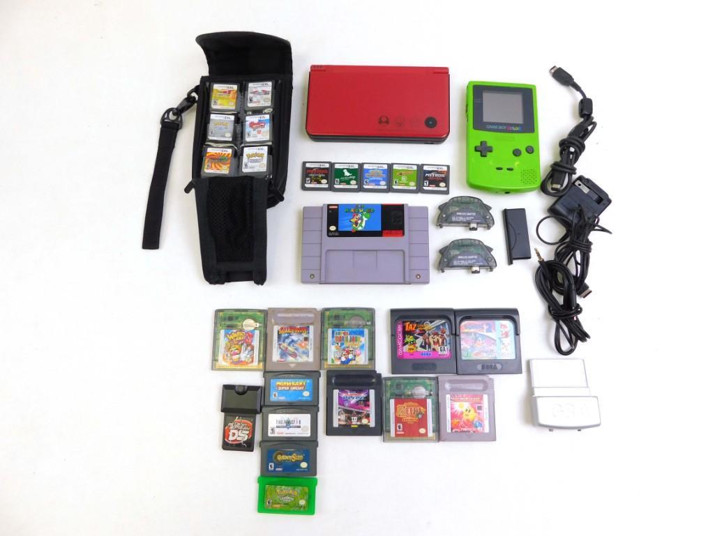 Nintendo Video game Lot: Nintendo Video game Lot Includes Game Boy Color, Nintendo DS, loads of games for the DS including Metroid, Nintendogs, Pokemon, Bomberman, Mariokart, Dragonball Z, Also includes Gameboy Games: A
