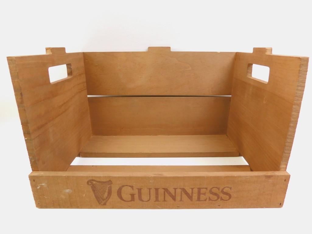 Wooden Guinness Beer Case: Wooden Guinness Beer Case - Empty Unfortunately someone drank all of the Guinness already, but the case is still neat.