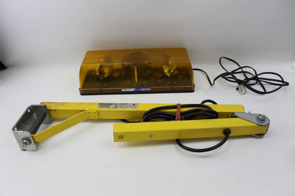 Mounting Dock Power Strip and Overhead Warning Car: Mounting Dock Power Strip and Overhead Warning Car Lights Phoenix Docklite Loading Lights DL-42ARM Galls Responder DX-Series 