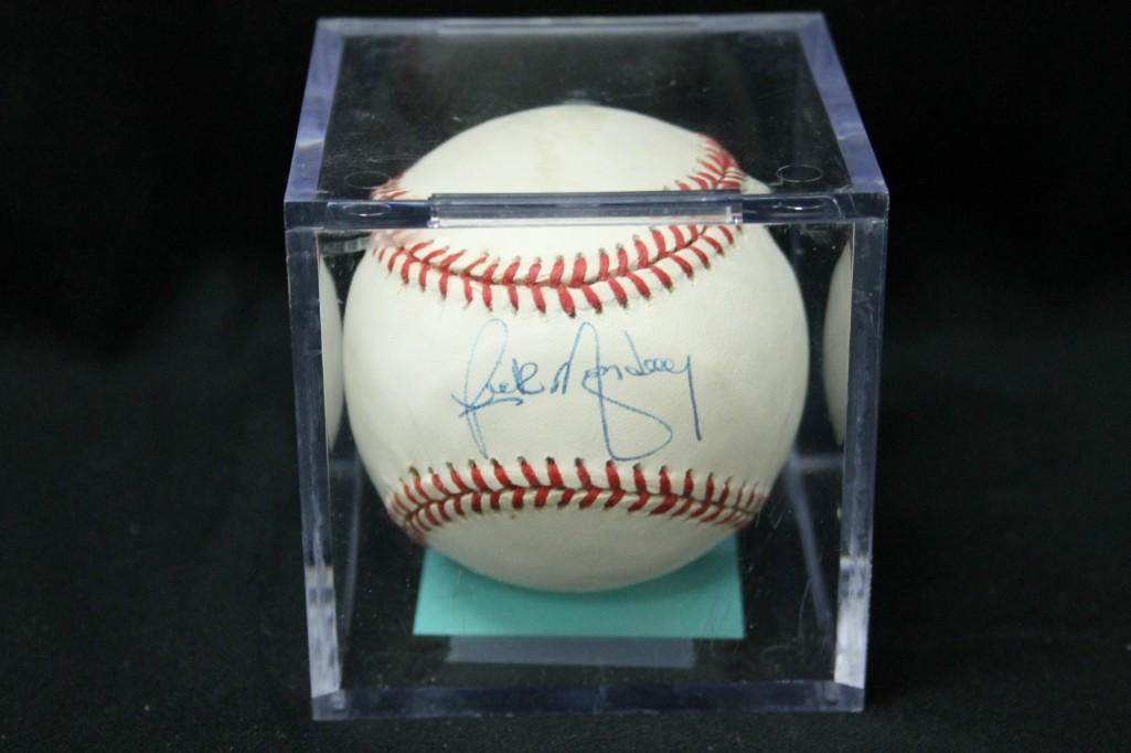 Rick Monday Autographed Baseball: Chicago Cub and flag saving person - Rick Monday Autographed Baseball No COA