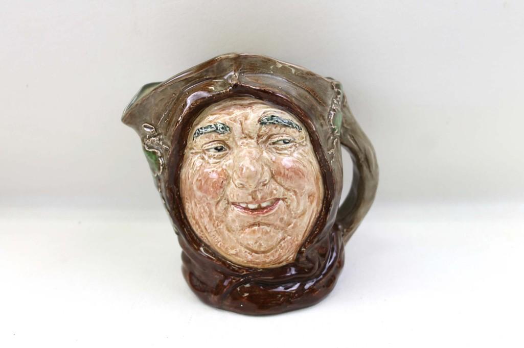 Royal Doulton Friar Tuck Toby Jug: Royal Doulton Friar Tuck Toby Jug with a Repaired Crack Condition: Has a repaired crack