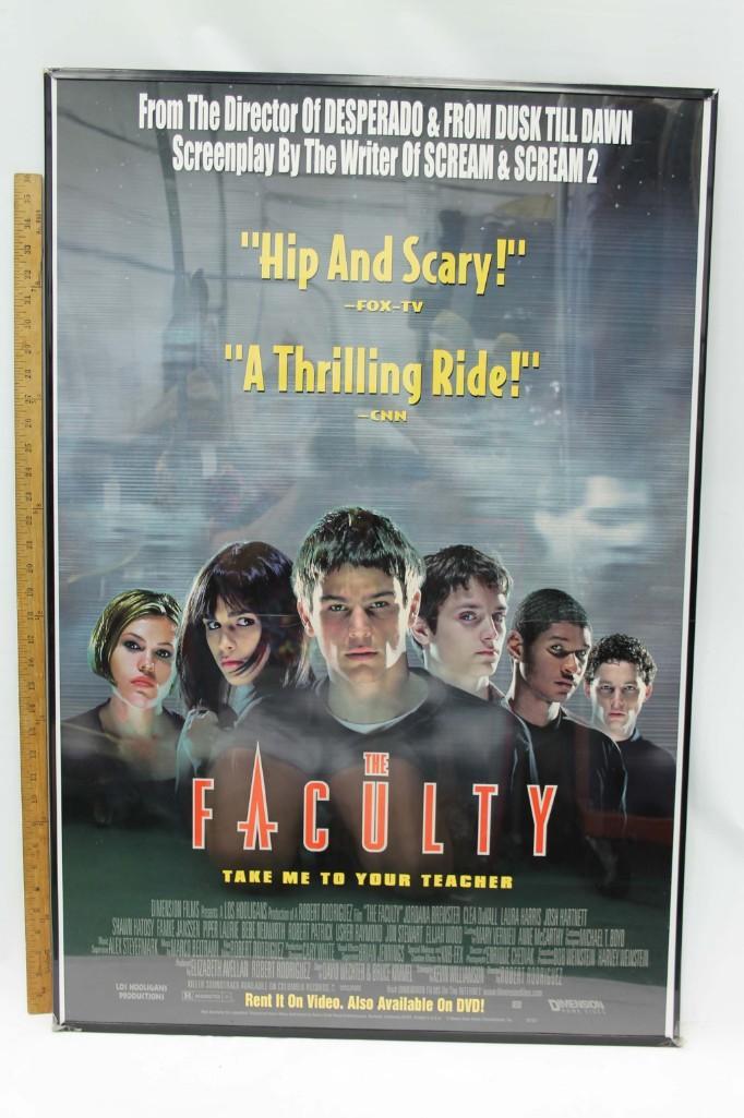 The Faculty Movie Poster Framed: The Faculty Movie Poster Framed