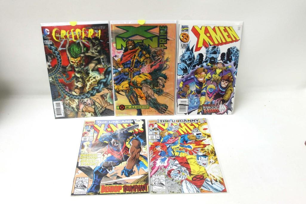 Lot of 5 Comic Books incl Marvel X Men and DC Comics (1 of 4)