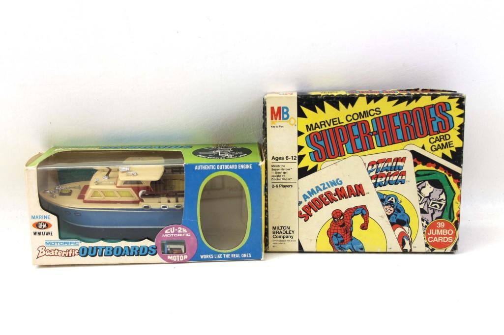 Ideal Boaterific Outboards Toy Boat and Marvel Comics (1 of 3)