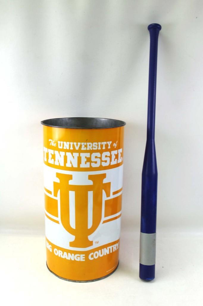 University of Tennessee Metal Garbage Can and a (1 of 3)