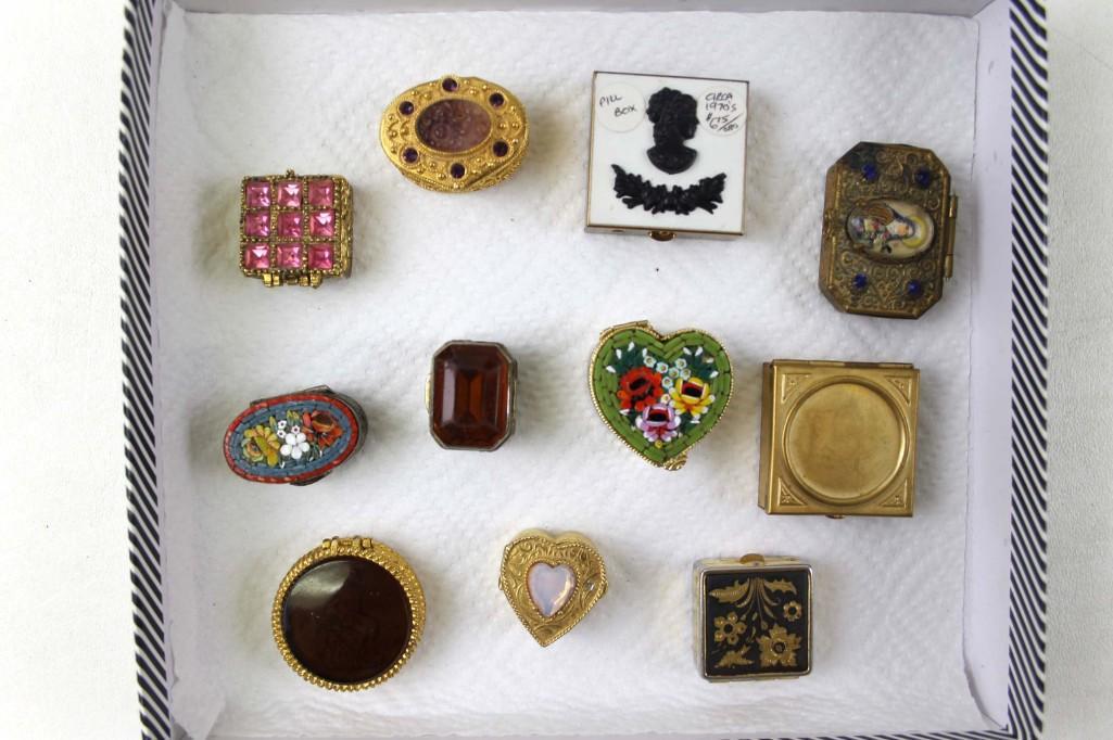 Lot of Pill Boxes incl Vintage (1 of 3)
