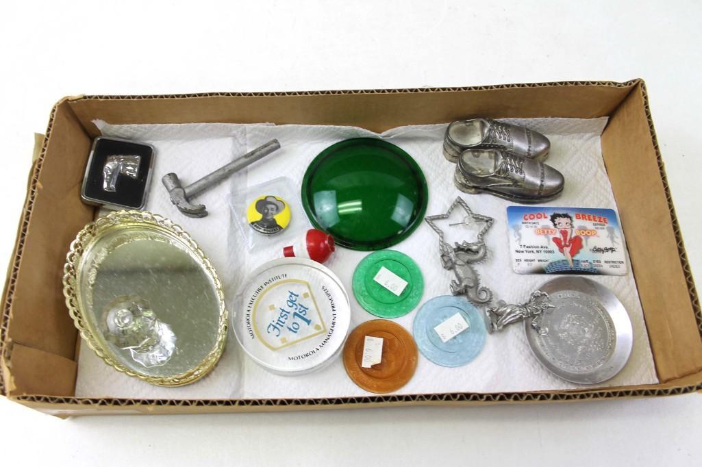 Lot of Vintage Smalls incl Roy Rogers Button , Toy (1 of 3)