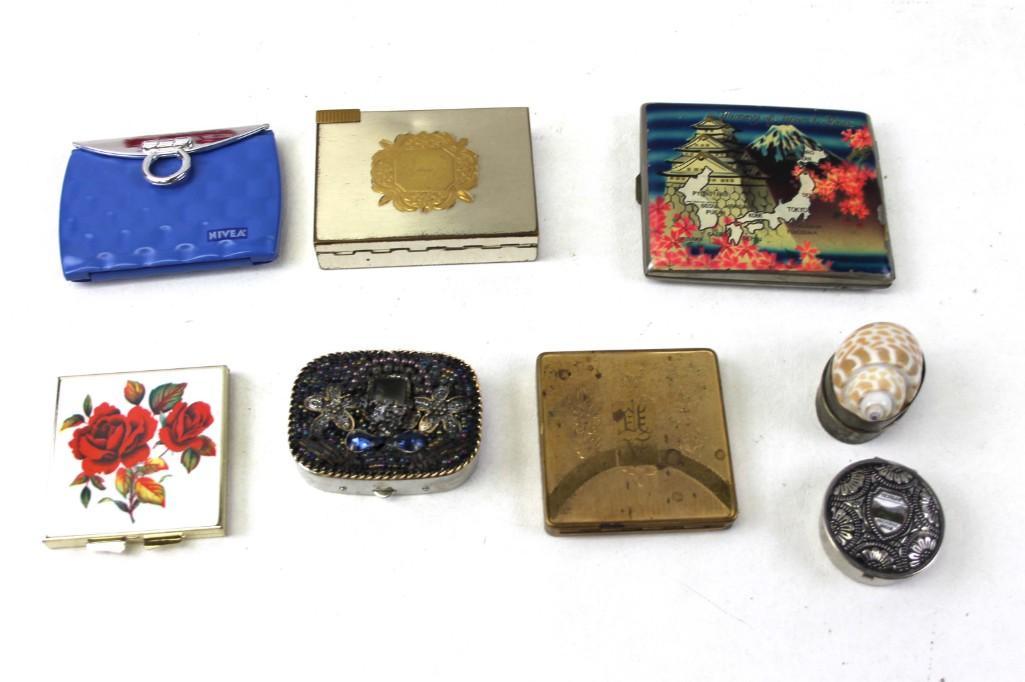 Lot of Compacts and Pill Boxes incl Vintage (1 of 5)
