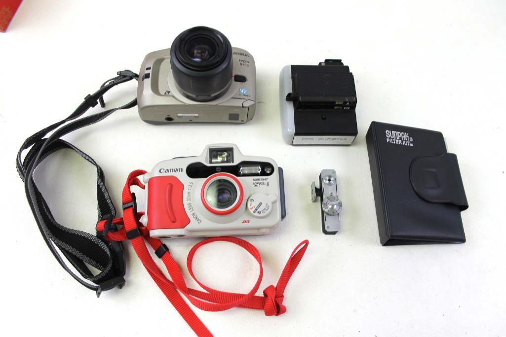 Lot of Cameras and Accessories incl Minolta Vectis (1 of 6)