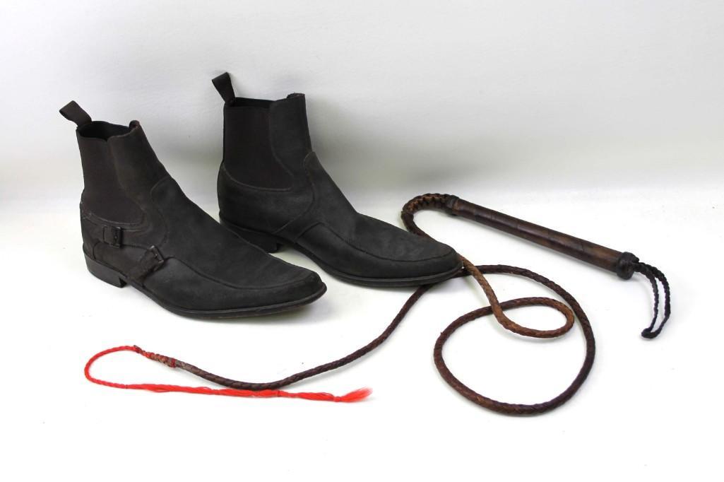 Donald J Pliner Italian Leather Shoes and a Whip (1 of 5)