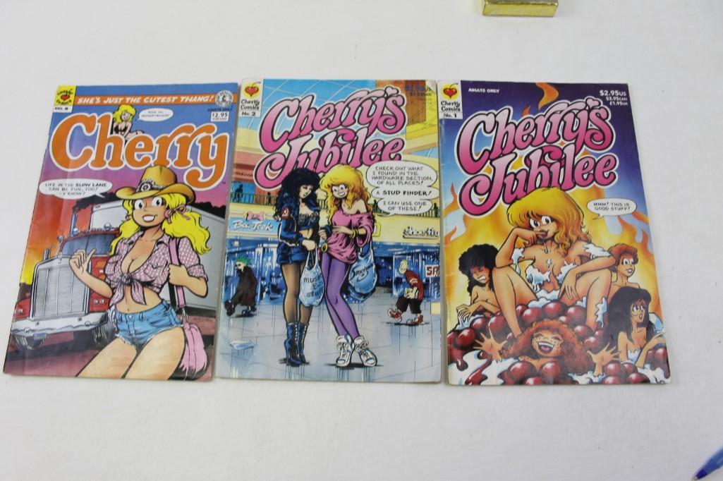 Lot of 3 Adult Comic Books and a Playboy Deck of Cards (1 of 2)