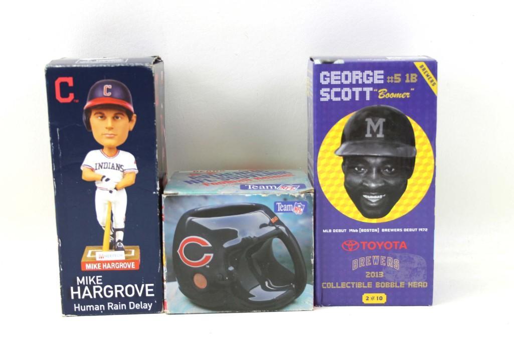 Mike Hargrove Bobble Head and George Scott Bobble head (1 of 3)