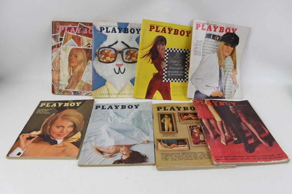 Lot of 8 Playboy Magazines from 1961, 1967 and 1969 (1 of 3)