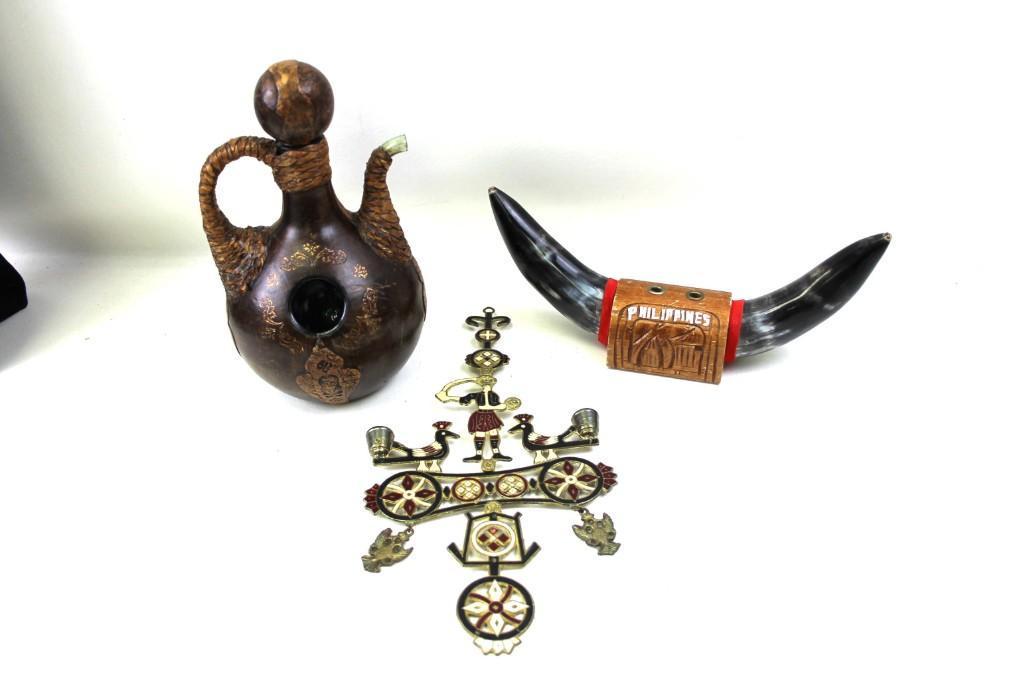 Home Decor Let incl Horn Pen Holder, Decanter , and (1 of 6)