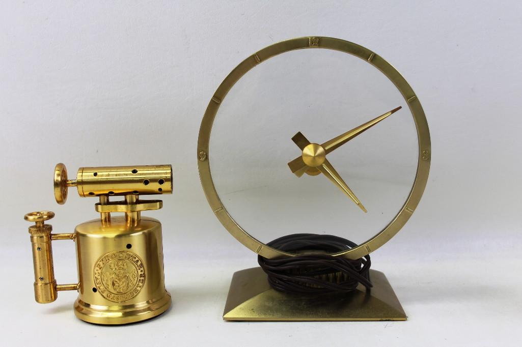 Golden Hour Mystery Clock & Blowtorch Table Lighter (1 of 5)