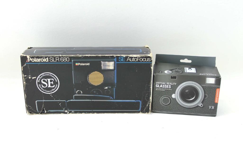 Polaroid SLR 680 Camera SE Auto Focus And Paper Virtual (1 of 8)