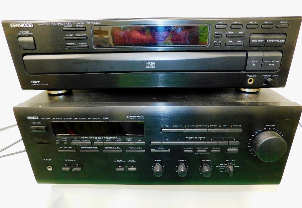 Yamaha RX-V850 Amp & Kenwood DP-R4450 CD Player (1 of 6)