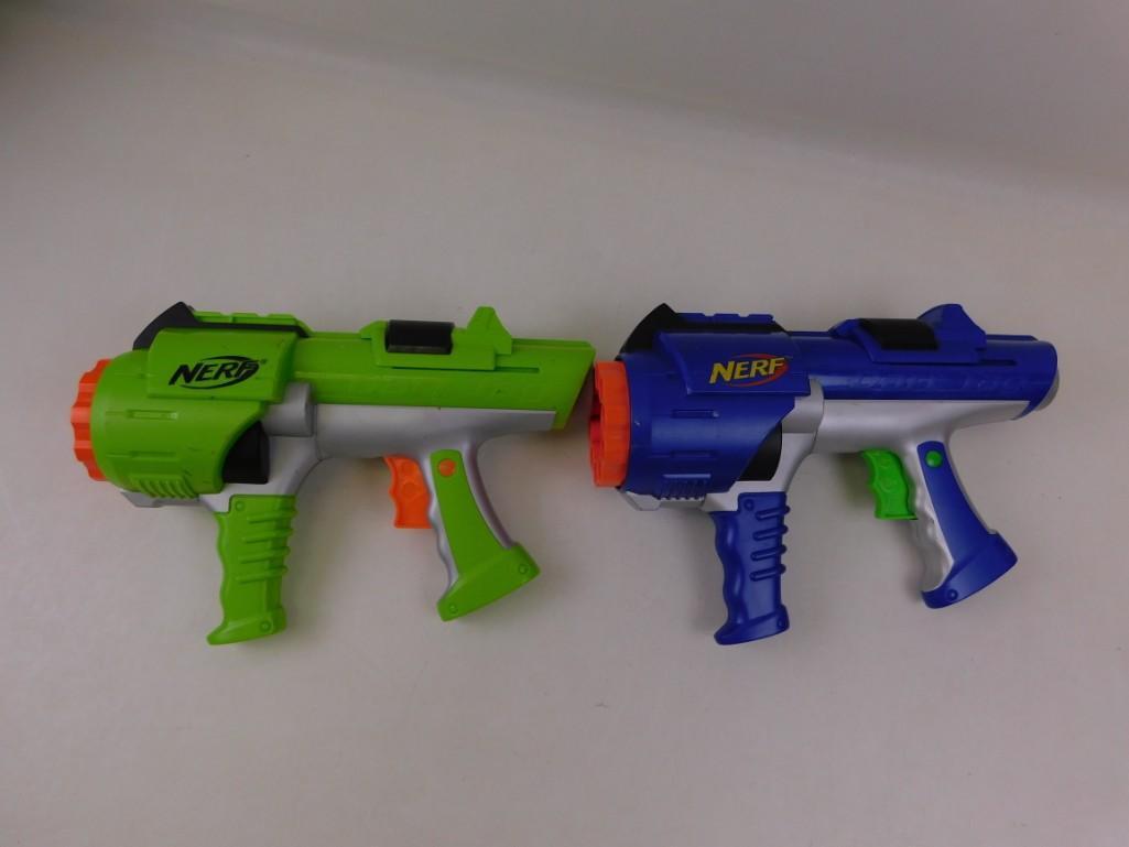 Lot of 2 Nerf Dart Tag Guns: Lot of 2 Nerf Dart Tag Guns Both seem to pump and advance