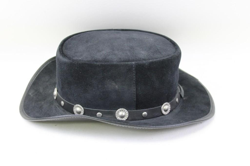Winfield Cover Co. Size L Black Suede Hat (1 of 5)