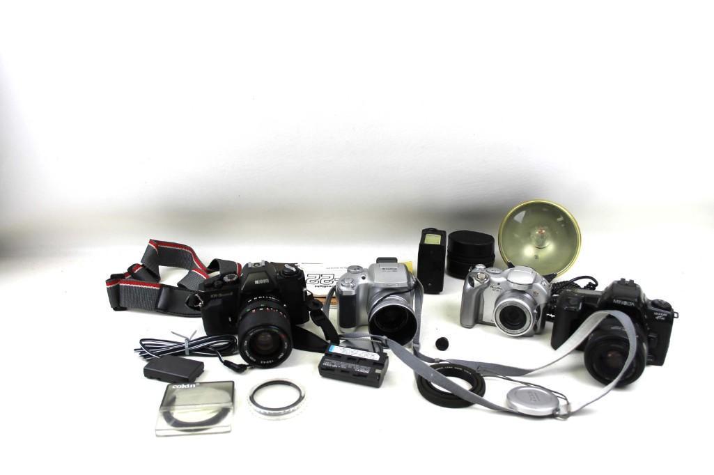 Lot of Cameras incl Ricoh KR-5 Super ii with Zoom Lens (1 of 6)