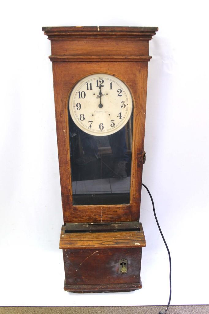 Antique Wood Simplex Time Clock Jul 27, 2020 Denotter Auctions, LLC