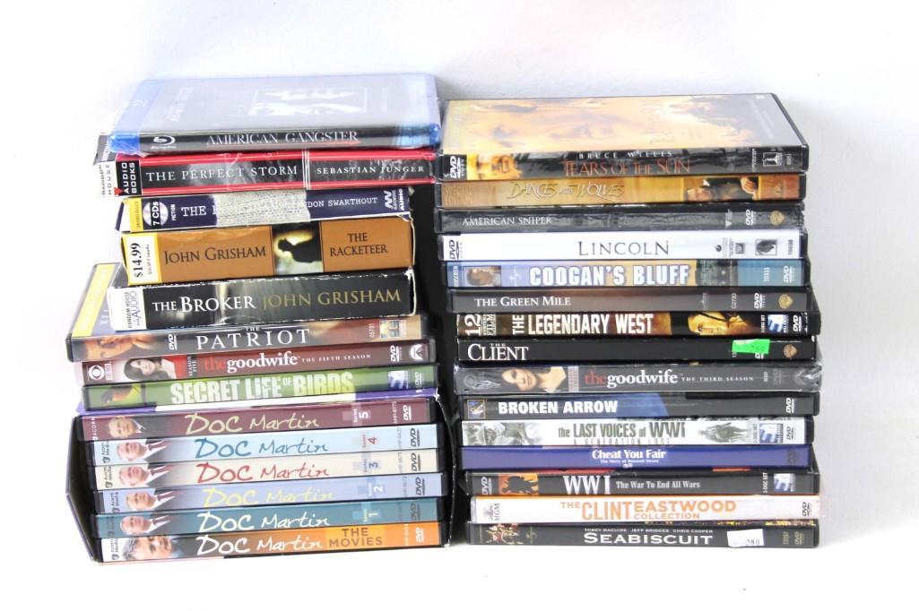 DVDs incl Doc Martin Box Set and Some Audio Books (1 of 3)