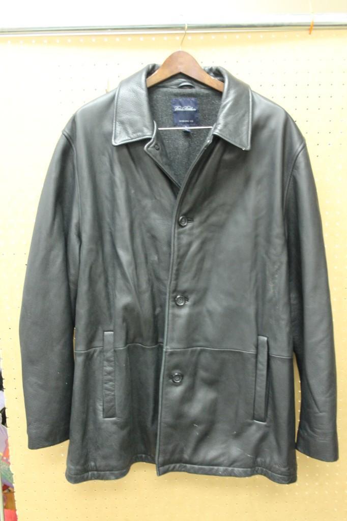 brooks brothers 346 leather jacket