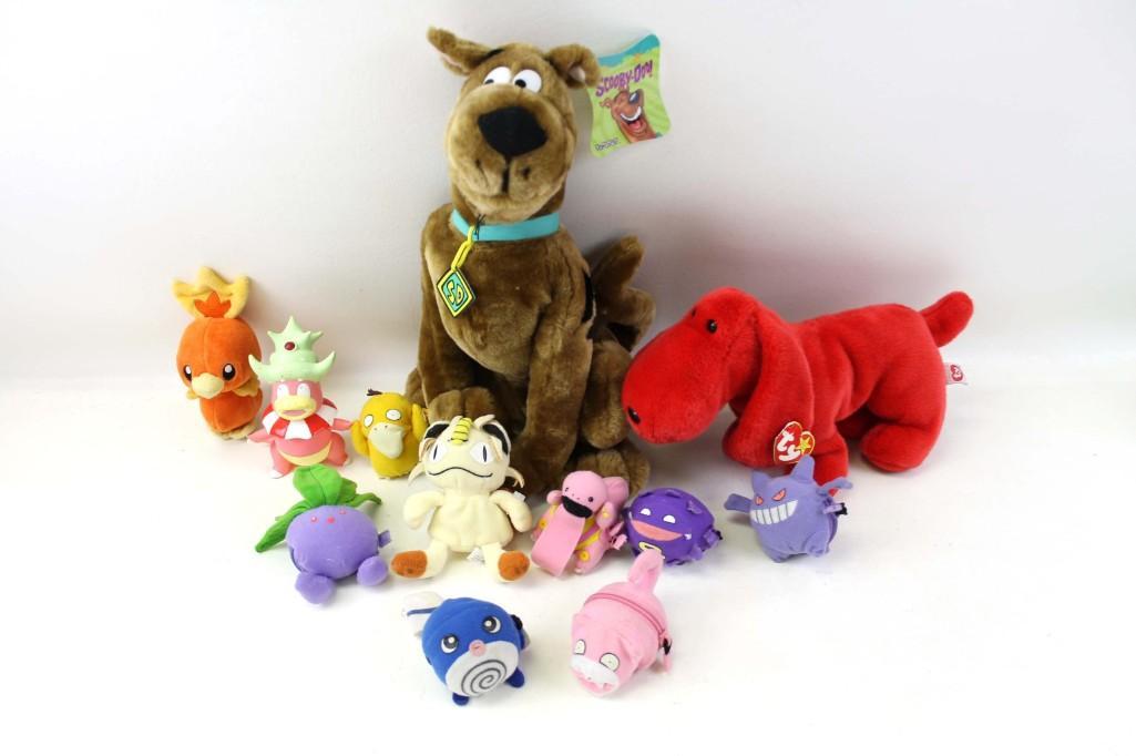 Plush Stuffed Animal Lot Scooby Doo, Ty, Pokemon, etc. (1 of 4)