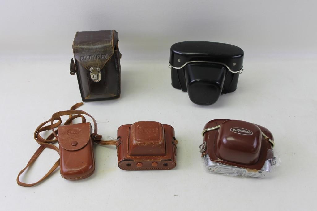 Lot of vintage Cameras with cases (1 of 13)