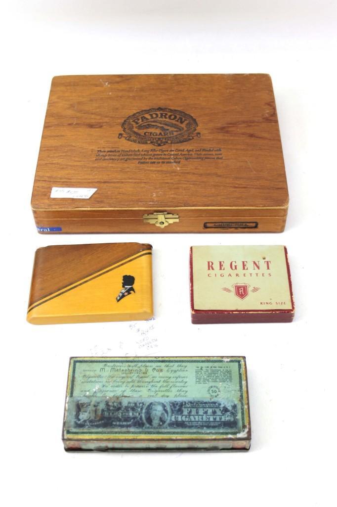 Lot of Cigarette and Cigar Boxes: Lot of Cigarette and Cigar Boxes
