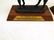 Pair of Heavy Metal and Wood Horse Trophies or Statues - 2